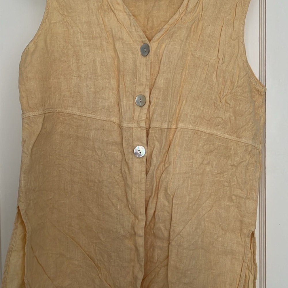 Vintage linen tank top